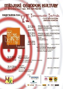 Plakat ,,VII Tomaszowskie Teatralia"