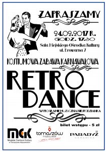 Plakat ,,RETRO DANCE"